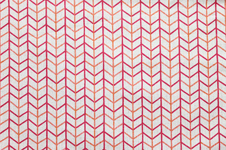 Small Way Printed Fabric in Hot Pink showcases vivid magenta patterning, hand-drawn in feel and full of dynamic, playful energy. Small Way Printed Fabric in Hot Pink showcases vivid magenta patterning, hand-drawn in feel and full of dynamic, playful energy.