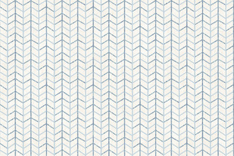 Small Way Raffia Wallpaper in Sky showcases delicate blue illustrative marks on a tactile raffia ground, evoking calm, coastal-inspired elegance.