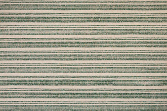 Striped green weave with organic tonal variations and soft texture, offering understated elegance for soft furnishings.