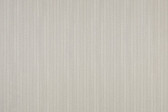 Algonquin fabric in light grey colour, has ticking stripe in vertical lines in white.