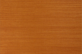 Textured orange-brown sisal grasscloth wallpaper with horizontal weave.