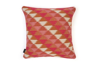Back of Busy Lizzie Hot Pink Cushion – matching the same fabric as the front 50x50cm.