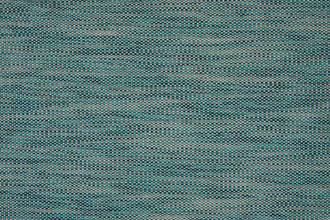 Elda by Christopher Farr Cloth is an outdoor performance plain textured fabric crafted from 100% polypropylene, presented in a ray of blue, green, and charcoal grey tones.
