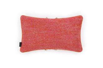 Denali woven speckled fabric in hot pink, finished with a centred Trapeze hot pink border trim strip for decorative accent detailing.