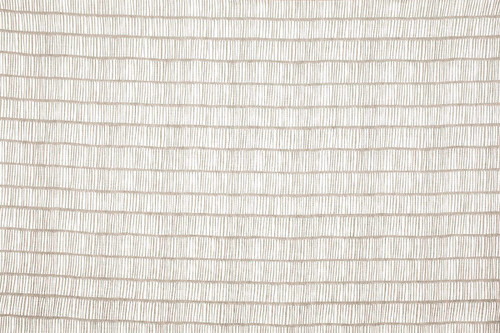 Crochet Printed Linen Fabric in Natural, a neutral linen and white mix with delicate linear pattern detail—perfect for layering texture in minimalist spaces.