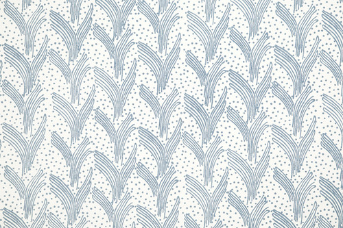 Carnac Printed Wallpaper in Cobalt — a bold abstract design with dots and lines in vivid cobalt blue, creating a dynamic, graphic pattern that adds artistic rhythm to any interior space.