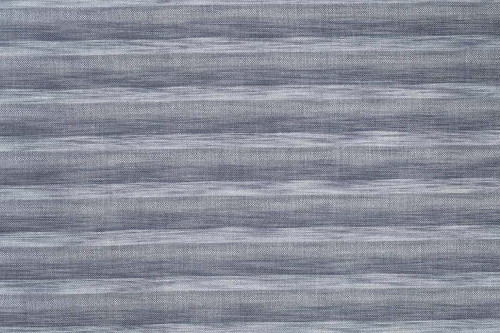Umbra performance weave Ikat style design in dark indigo tonal colours.