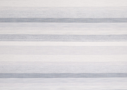 Maya Perennials® Performance Fabric in Cielo, a bold chunky stripe in sky blue and neutrals, designed for stylish, high-performance indoor-outdoor use.