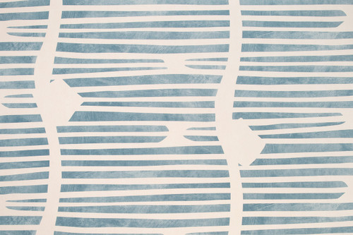 Shore Lines Wallpaper in Cobalt offers bold blue stripes with deep painterly texture, inspired by coastal seascapes and striking natural contrasts.