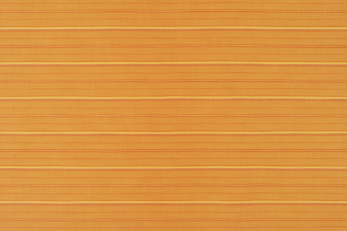 A horizontal stripe woven fabric in arancio, blending warm orange, yellow, and earthy tones for a striking, durable outdoor design.