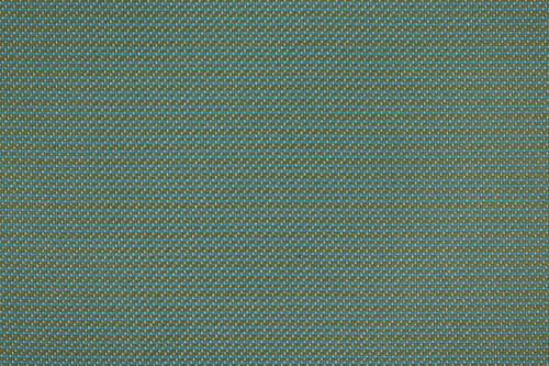 Large woven detail forming a small-scale check texture in tonal green colours, adding depth and durability to outdoor and performance upholstery and furnishings.