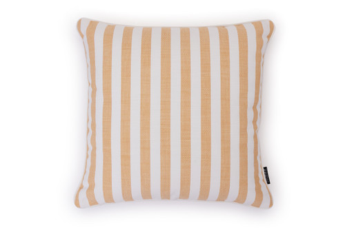 Raya cushion 45x45cm in Arancio with self-piped edge for performance/outdoor use