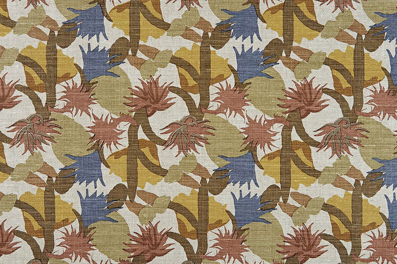 Cactus Flower Printed Fabric