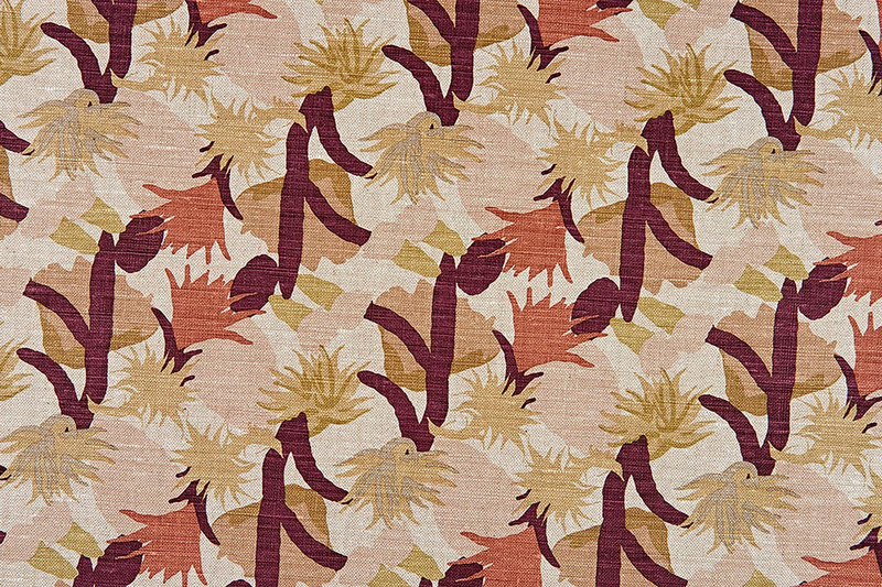 Cactus Flower Printed Fabric