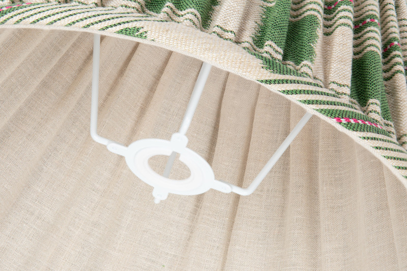 Lost and Found 14" Empire Pleated Lampshade Green