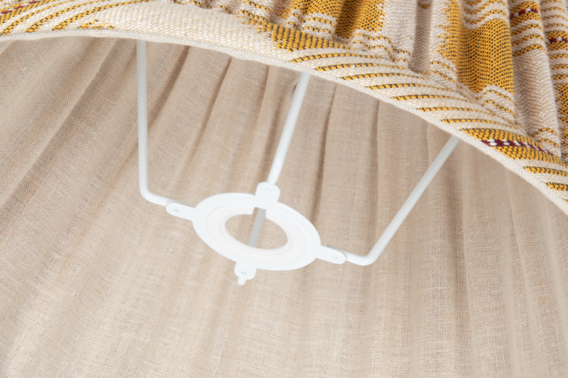 Lost and Found 14" Empire Pleated Lampshade Lemon