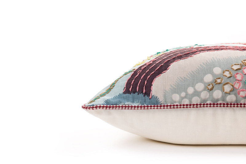 Carnival Aubergine Alice Kettle Embroidered 50x50cm Cushion