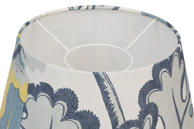 Carnival 16" Cobalt Wallpaper Laminated Lampshade