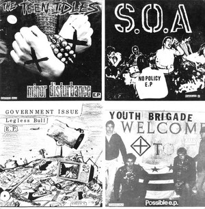 Teen Idles/ S.O.A/Government Issue/Youth Brigade - FOUR OLD SEVENS ON A TWELVE INCH