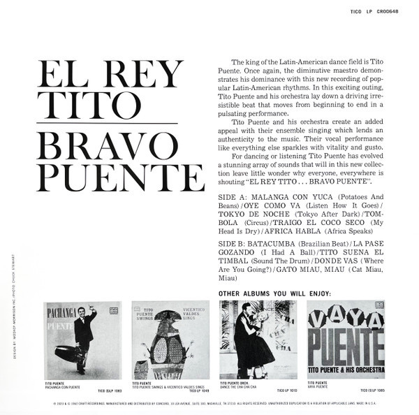 Tito Puente & His Orchestra - EL REY BRAVO (180G/CANARY YELLOW VINYL)