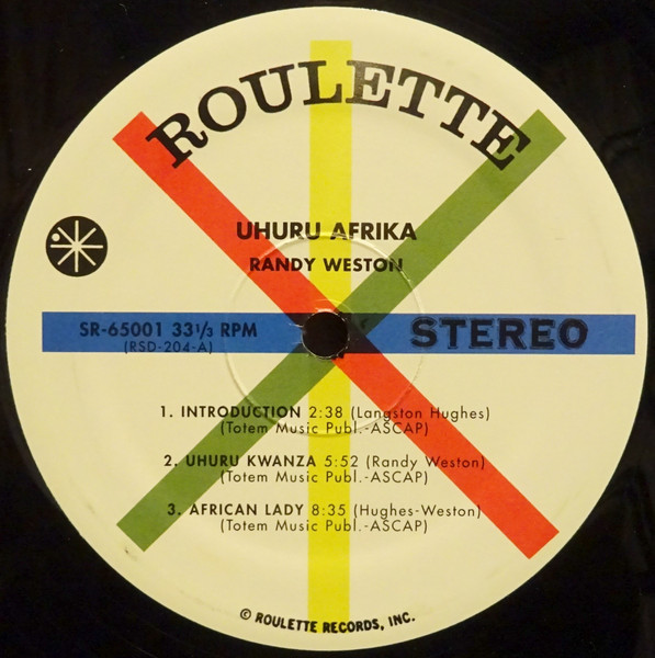 RANDY WESTON - AFRO-PERCUSSION UHURU AFRIKA