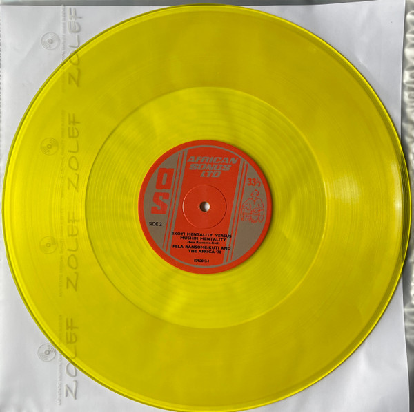 FELA KUTI/ GINGER BAKER - WHY BLACK MEN DEY SUFFER.... (TRANSPARENT YELLOW)
