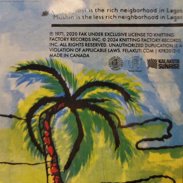 FELA KUTI/ GINGER BAKER - WHY BLACK MEN DEY SUFFER.... (TRANSPARENT YELLOW)