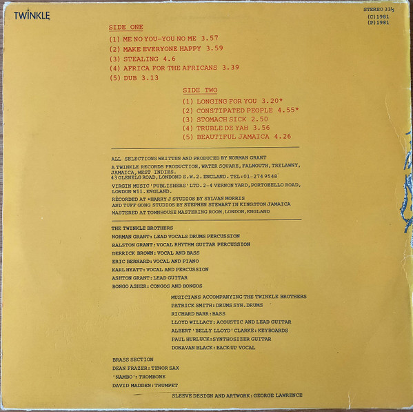 Twinkle Brothers - Me No You, You No Me