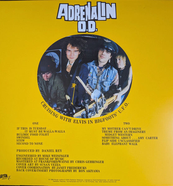 ADRENALIN O.D. - Cruising with Elvis In Bigfoots UFO (yellow)