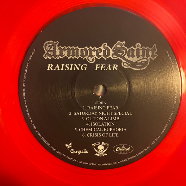 ARMORED SAINT - RAISING FEAR (TRANSPARENT RED VINYL)