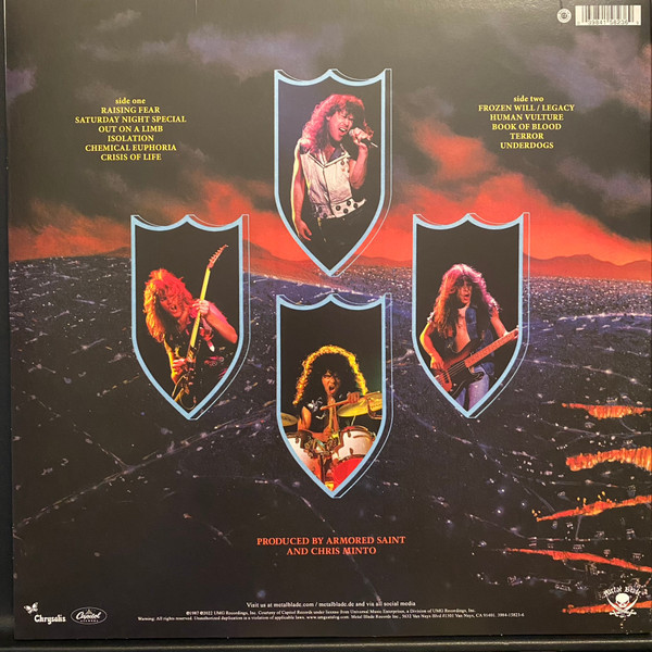 ARMORED SAINT - RAISING FEAR (TRANSPARENT RED VINYL)
