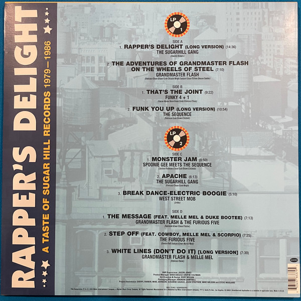 RAPPER'S DELIGHT - A TASTE OF SUGAR HILL RECORDS (2xLP)