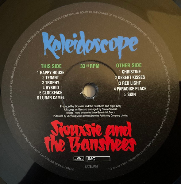 SIOUXSIE & THE BANSHEES - KALEIDOSCOPE
