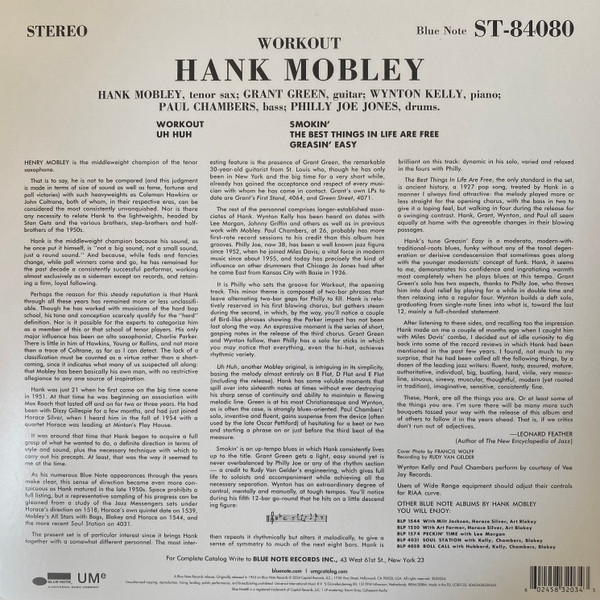 Hank Mobley - Workout (180 g)