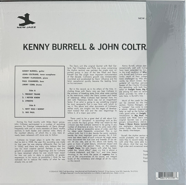 JOHN COLTRANE / KENNY BURRELL - KENNY BURRELL/ JOHN COLTRANE