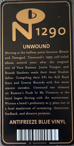 UNWOUND - UNWOUND (OPAQUE BLUE VINYL)