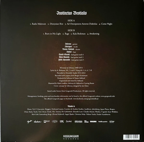 GORGOROTH - INSTINCTUS BESTIALIS (ORANGE/BLACK MARBLE)