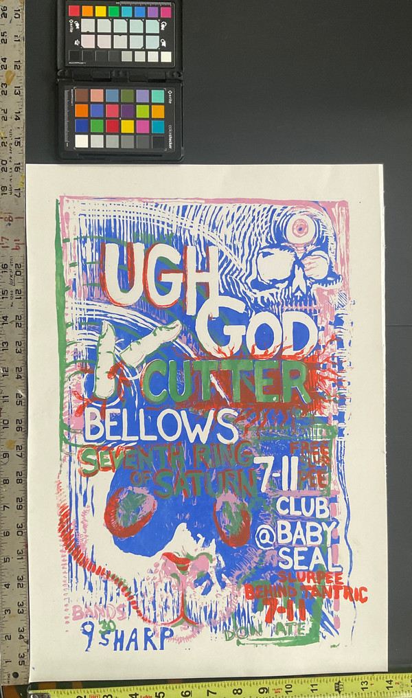 Ugh God, Bellows, Cutter, Seventh Ring of Saturn @ Club Babyseal, Cemetary St. Providence