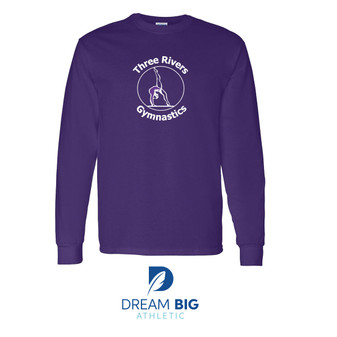 Three Rivers Long Sleeve T in Purple