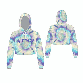 Violet Sky Gymnast Crop Hoodie