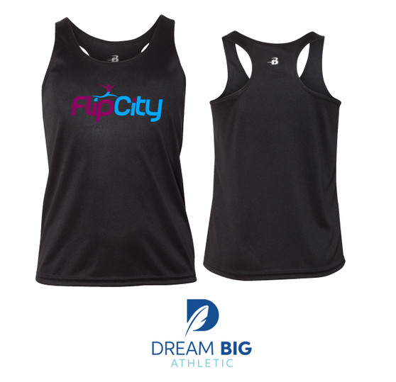 Flip City Black Tank Top