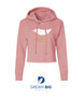 Dream Big Gymnastics Desert Pink Crop Hoodie