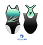 Fly Gymnastics Racerback in Turquoise Ombre' Tank Leo