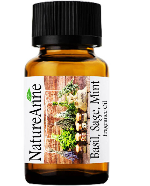 Basil, Sage, Mint Premium Grade Fragrance Oil  - 10ml 