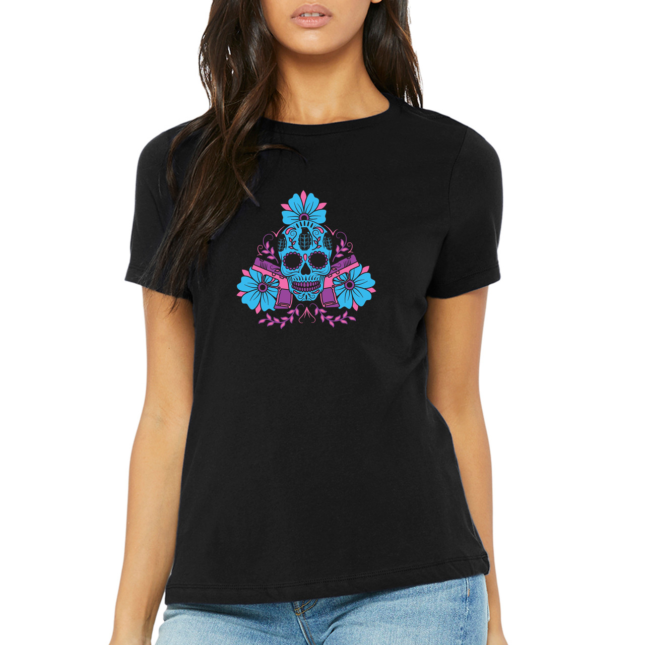 Sugar Skull - Black On Ammo Apparel