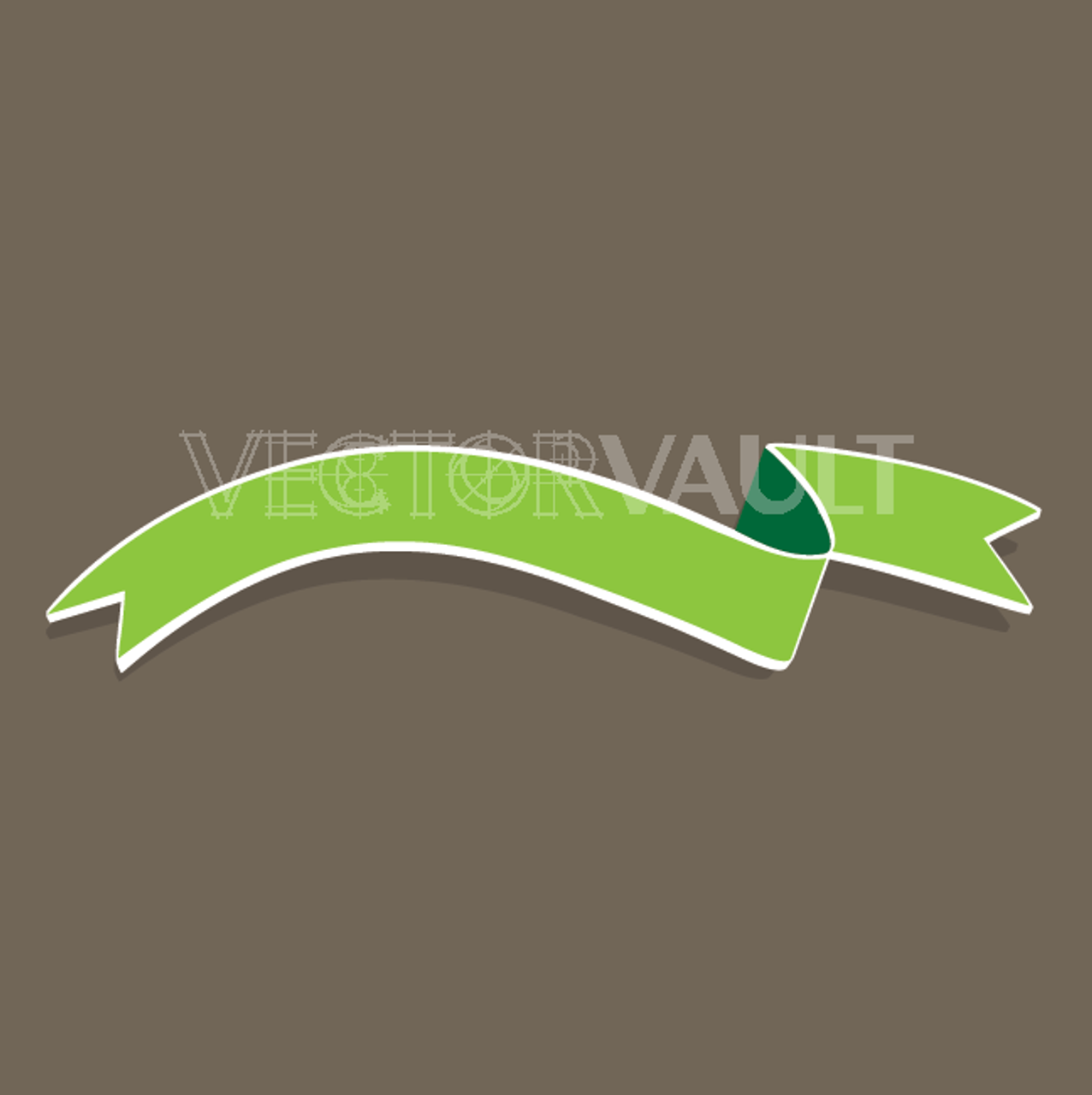 Free Vectors  Green ribbon 2