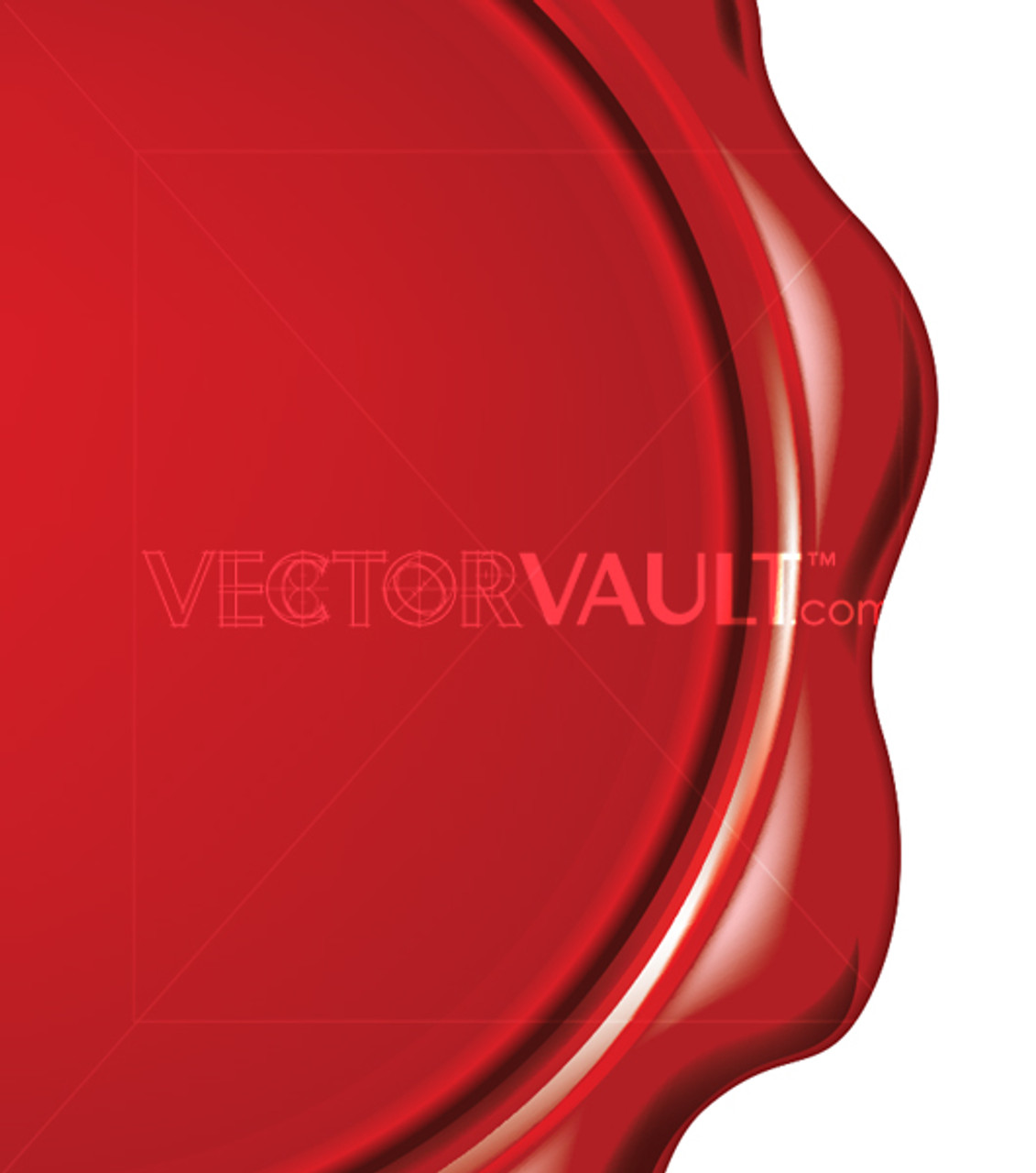 Buy Vector Red Melted Wax Stamp Seal Blank Icon logo