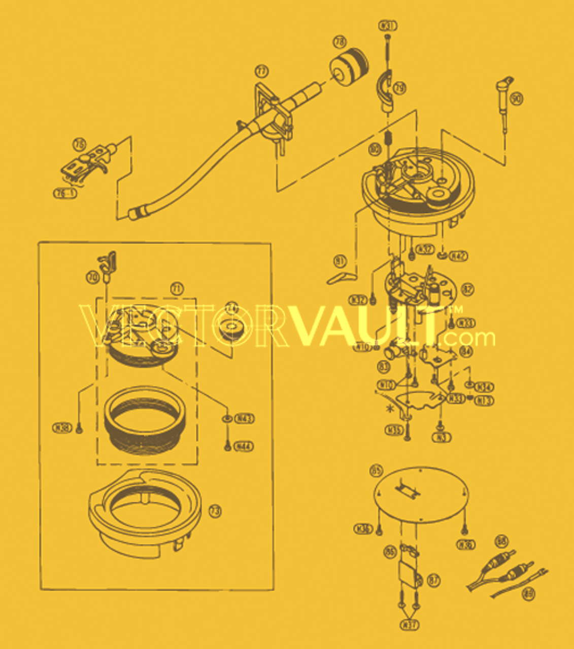 turntable arm vector