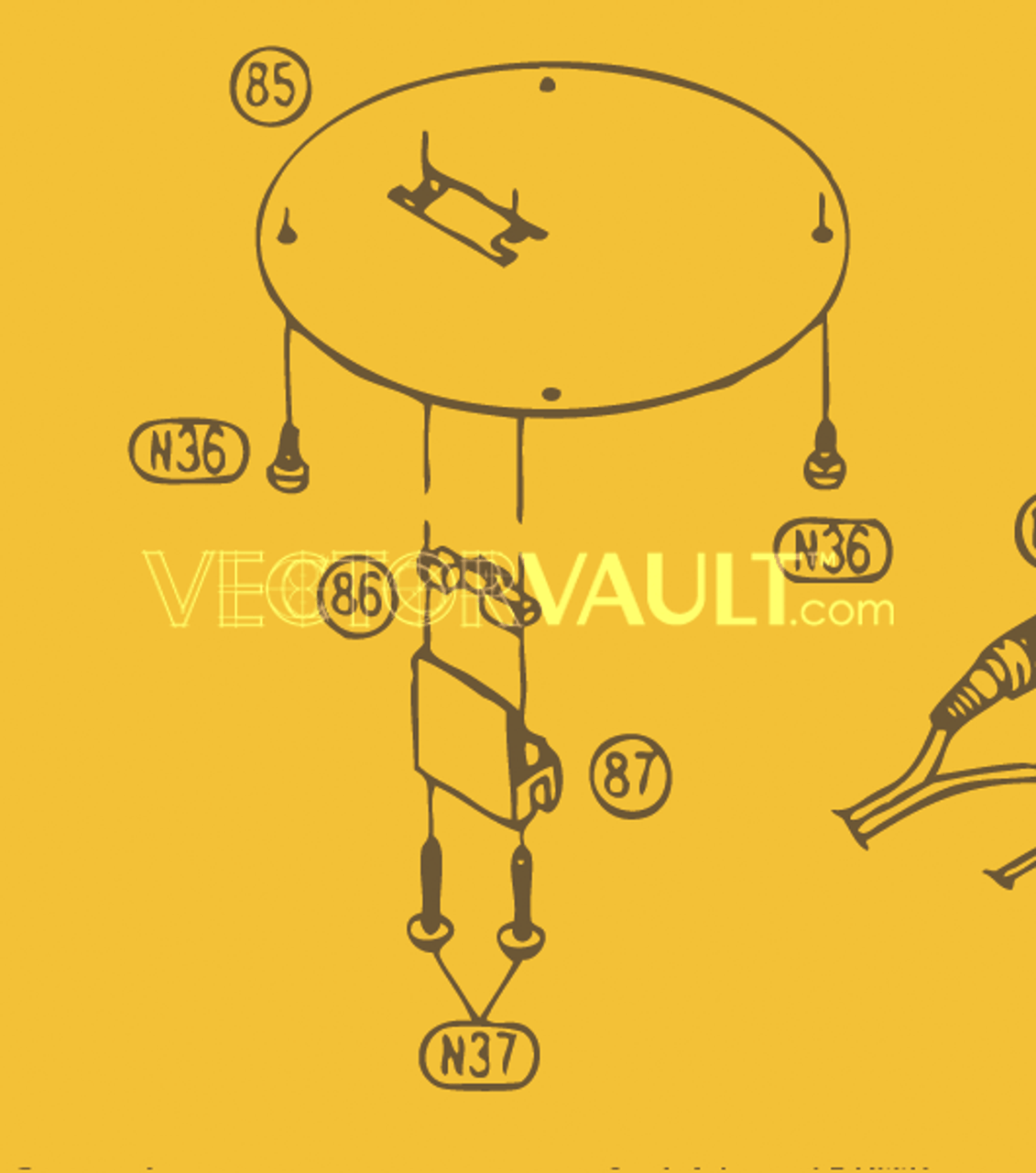 turntable arm vector