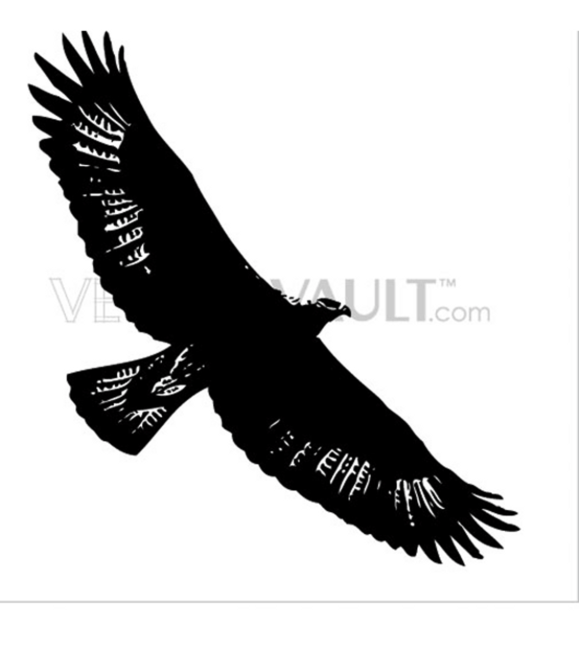 flying hawk silhouette